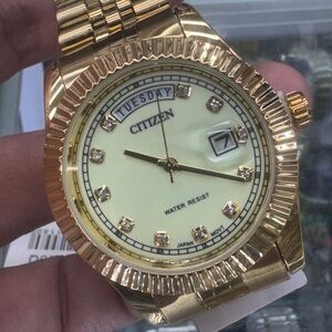 Affordable Citizen Watch for Men New Item ,40mm Diameter with Day/Date Stainless